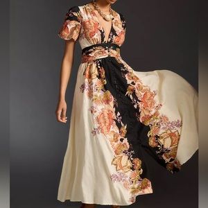 Anthropologie Katerina Button-Front Dress